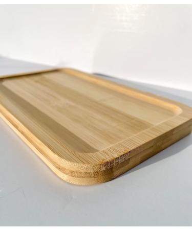 Customizable Bamboo Tray | 100% Natural Solid Bamboo | Laser Engraving for Names Logos & Special Occasions - International Shipping - Buy Online on GoSupps.com