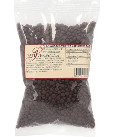 Pati-Versand Mid-Bitter Chocolate Chips 1kg - Buy Online on GoSupps.com