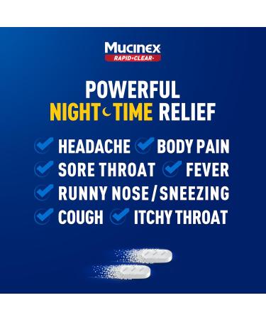 Mucinex Rapid+Clear Maximum Strength Day & Night Cold and Flu Medicine for Adults (20 caplets) + Sinus Pressure Relief Nasal Spray (0.75 oz) Over-The-Counter Medication Combo Pack for Symptom Relief - Buy Online on GoSupps.com