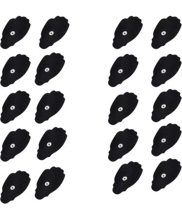 20 Pads (10 Pairs) TENS Electrodes Replacement - Latex Free Snap Massage Pads for TENS Unit | International Shipping - Buy Online on GoSupps.com