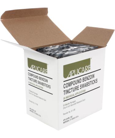 Aplicare Compound Benzoin Tincture Swabsticks - 50 Sterile Applications - Buy Online on GoSupps.com
