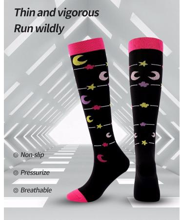 Buy WSC Compression Stockings (3 Pairs) - 10-20 mmHg Sports Socks for Men & Women | Ideal for Long Working Hours - S/M Size - Buy Online on GoSupps.com