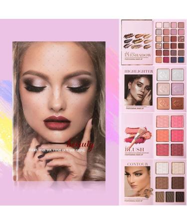  G n rique Eyeshadow palette - 43 shimmering eyeshadow colors four-layer flipbook-style highlighter face contour palette for everyday wear parties holidays etc. - Buy Online on GoSupps.com