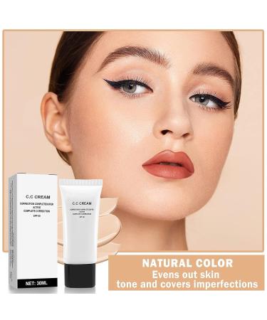 ZHISHUDL Self-Adjusting CC Cream SPF 50 | Color Correcting Moisturizer for Mature Skin | Pre-Makeup Primer for Brightening Skin Tone - Natural Color - Buy Online on GoSupps.com