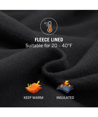 BALEAF Thermal Leggings for Women - Lined Winter Sports Long Running & Cycling Pants with Zipper - M Black-2 | International Shipping Available - Buy Online on GoSupps.com