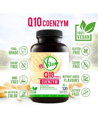 Shop Vegan Coenzyme Q10 - 200mg Capsules | 120 High Dose for 4-Month Supply | Premium Bioactive Quality - Buy Online on GoSupps.com