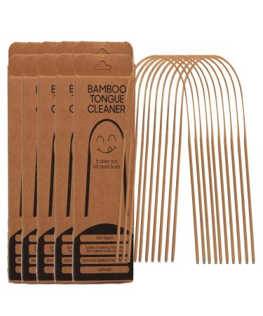 Bamboo Tongue Scraper for Adult and Kids (Pack of 10)