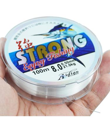 100 Meters Clear Monofilament Fishing Line | 0.5mm Strong Nylon Tension Wire | International Shipping Available - Buy Online on GoSupps.com