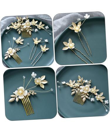 Ipetboom 2 Sets Hair Accessories Rhinestone Wedding Hair Wedding Decorations for Ceremony Flowers Decoration Bridal Tiara Rhinestone Decor Zinc Alloy Delicate Women's Flower Head - Buy Online on GoSupps.com