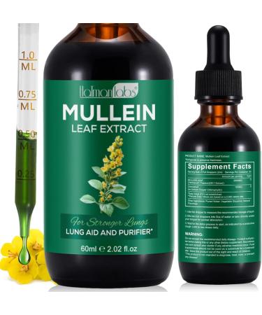 Mullein Leaf Extract for Lungs, Mullein Drops for Lungs with Chrolophyll, Support Lung, Respiratory Function for Healthy Breathing, Improvement in Pulmonary Function,Natural & Safe Supplement(1 PC) 2.02 Fl Oz (Pack of 1)