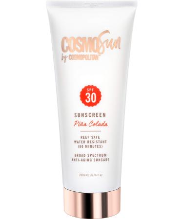 CosmoSun by Cosmopolitan SPF 30 Sunscreen - Broad Spectrum  Reef Safe  Water Resistant Formula 6.76oz.