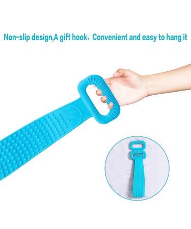 36 inch Extra Long Silicone Back Scrubber for Men and Women - Comfortable & Strong Body Cleaning Shower Brush - Buy Online on GoSupps.com