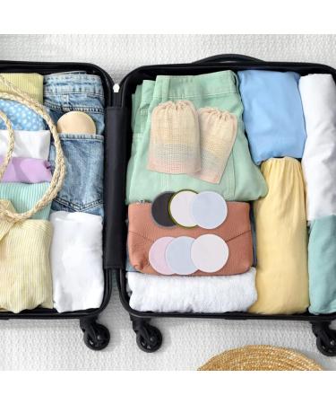 LOPHE Reusable Makeup Remover Pads 24 Pcs - Eco-Friendly Bamboo Microfiber Pads with Laundry Bag - Gentle Face Cleaning Puff - Gift for Women - Buy Online on GoSupps.com