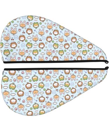 Cute Animal Face Microfiber Hair Towel | Soft Absorbent Hair Wrap for Women - Quick Dry Coral Velvet Cap for Long Curly & Thick Hair - Buy Online on GoSupps.com