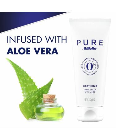 Gillette ProGlide Shield Razors & PURE Shaving Cream Bundle - 8 Refills + 6oz Aloe Cream - Buy Online on GoSupps.com