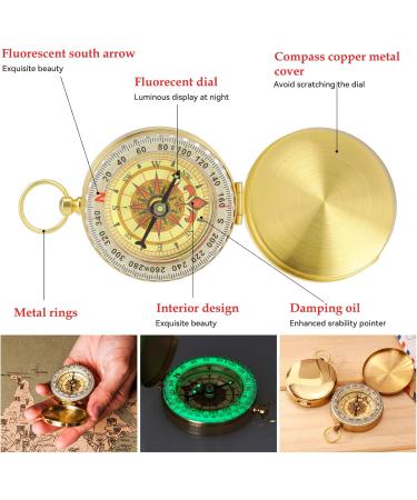 Buy Camping Survival Compass - Luminescent Hiking Compass for Outdoor Adventures Hunting & Camping - Buy Online on GoSupps.com