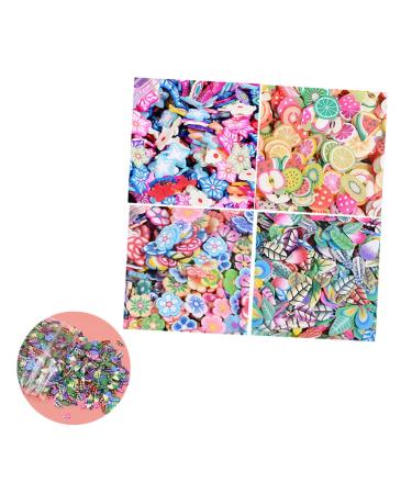 Housoutil 4000pcs Sticker Diy Decorations Nail Art Nail Decorations Clay Tablets Polish Pactch 3d Face Manicure Tools
