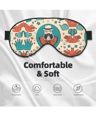 Handcrafted Father's Day Soft Sleep Eye Mask | Breathable Travel Eye Patch for Women - Perfect Relaxation Gift - Buy Online on GoSupps.com