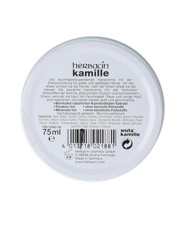 Wuta Kamille 82158 Herbacin Handcreme + Glyzerin Dose 75 ml - F nferpack | International Shipping | Best Price & Quality - Buy Online on GoSupps.com