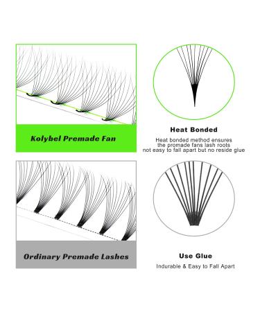 500 Handmade 10D 0.05-D Premade Fans Eyelash Extensions 8-15mm - C/D Curl, Thin Base, Mixed Length - Volume Lash Fans - Buy Online on GoSupps.com