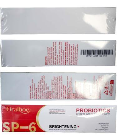 Sp6 Probiotic Toothpaste - Ultra Whitening & Fresh Breath - Deep Cleaning Care (1pcs) - Shop Internationally - Buy Online on GoSupps.com