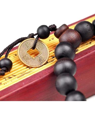Shop Oralgos Handmade Buddhist Bracelet Set - 5 Unique Black Peach Pearl & Wood Accessories for Teens | International Shipping - Buy Online on GoSupps.com