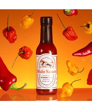 Mule Sauce - Spicy Hot Sauce with Habanero, Yellow Scotch Bonnet, and Bhut Jolokia (5 oz) - Buy Online on GoSupps.com