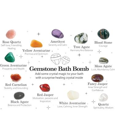 Hidden Gemstones Inside 3 Diamond Shaped Bath Bombs - Gift Set of Luxurious Bath Bombs Each with its Own Unique Fragrance - Buy Online on GoSupps.com