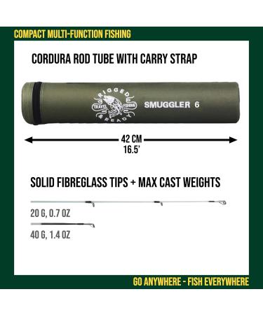 Shop Smuggler Series: Rigged & Ready Travel Fishing Rods - Compact 2 & 4 Tip Options for Sweet & Sea Water Fishing - Buy Online on GoSupps.com