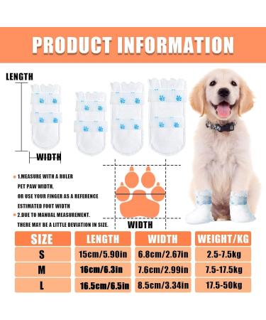 Disposable Dog Socks 20 Pcs Adjustable Disposable Dog Shoes Boots Dirt-Proof Pet Socks Dog Paw Protectors Foot Cover with Self Adhesive Bandage for Outdoor Indoor Walking (Small) - Buy Online on GoSupps.com