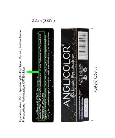 Anglicolor Diamond Glitter Liquid Eyeshadow - Lightweight Smooth Shimmer Eyeshadow & Eyeliner Pen in Champagne - Perfect Cosmetics Gift for Girls and Women - Buy Online on GoSupps.com