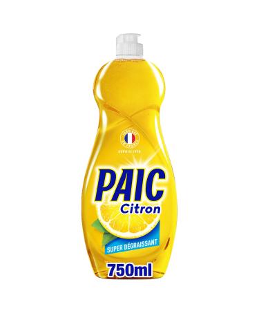 PAIC - Paic Lemon Super Degreaser Washing Up Liquid - Cleans - Degreases - Eliminates Bad Odors - 750ml