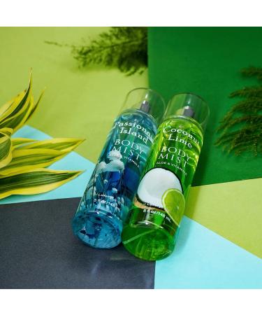 Body Mist Set (Coconut Lime Passionate Island) 5 Fl Oz Each Pack of 2 Fragrance Mist for Men & Women - Buy Online on GoSupps.com