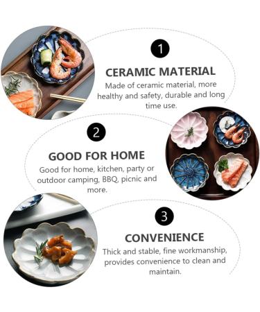 ABOOFAN 3pcs Dipping Dish Ceramic Dipping Bowls Dipping Sauce Bowl Leaf Sauce Dish Side Dish Bowl Serving Dish Vinegar Plate Wasabi Dish Food Sauce Dish Ceramics Mini Tea Bag re-usable - Buy Online on GoSupps.com