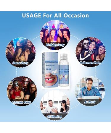 Buy WTTFC Instant Veneer Dentures & Temporary Dental Repair Set - Thermal Adhesive Pearls for Missing Tooth Attachment - Buy Online on GoSupps.com