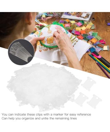 Transparent Tooth Flap Coils - 300 Reusable Plastic Tooth-Floss Coils for DIY Sewing & Embroidery Tools - Buy Online on GoSupps.com