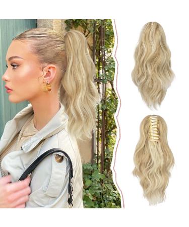 Sofeiyan ponytail extension clip in claw hair part ponytail hair extension long corrugated curly ponytail with clip hair extension art hair heat -resistant for women blonde dark gold mixture beige blonde - Buy Online on GoSupps.com