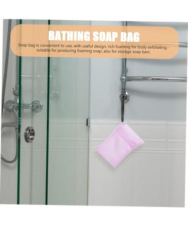OHPHCALL 4 Pcs Bar Soap Bag Bathing Exfoliating Soap Bag Mesh Soap Pouch Shower Exfoliating Soap Bag Nylon - Buy Online on GoSupps.com