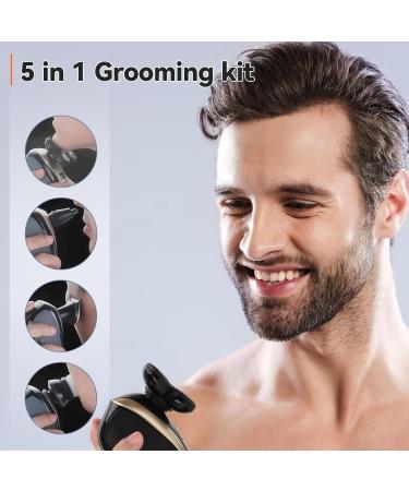 Skull Shaver for Men - 5-in-1 Rechargeable Head Shaver & Hair Clippers - Ideal Gift (Gold 02 - Buy Online on GoSupps.com