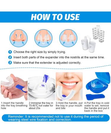 Anti-Snoring Solutions: 2 Rail & 8 Nasal Spreaders | Reusable Sleep Aids for Snoring & Teeth Grinding - Buy Online on GoSupps.com