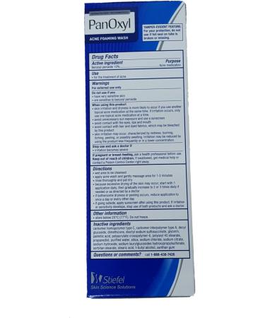 PanOxyl Acne Foaming Wash 10% Benzoyl Peroxide 5.5oz - Value Pack of 6 | Fast-Acting Acne Treatment - Buy Online on GoSupps.com