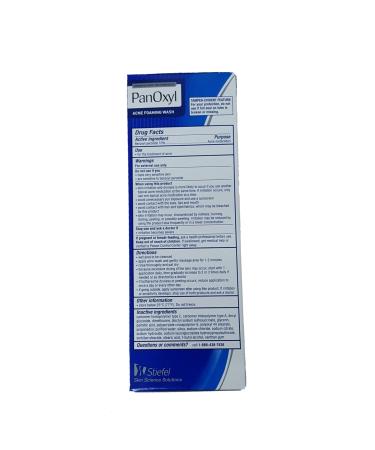 PanOxyl Foaming Acne Wash Maximum Strength 5.5 oz (Pack of 2) - Unscented 5.5 Ounce Twin Pack - Buy Online on GoSupps.com