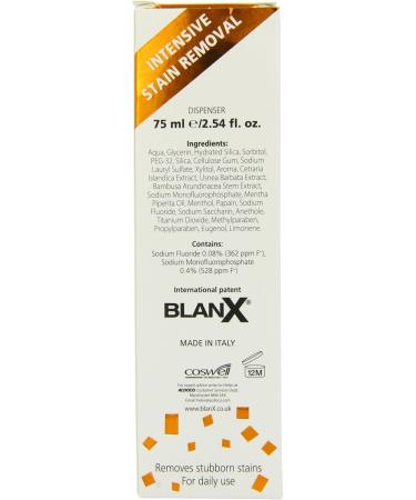BlanX Non Abrasive Stain Removal Toothpaste 75ml | Effective Whitening Solution - Fast International Shipping - Buy Online on GoSupps.com