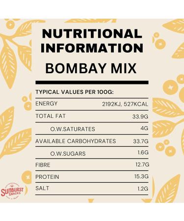 Sunburst Snacks Spicy and Crunchy Bombay Mix (Hot) 500g - Buy Online on GoSupps.com