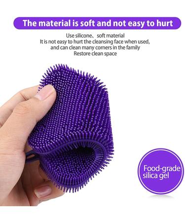 Clisted Larger Size Silicone Sponge for Dishes Washing Kitchen Gadgets Double Sided Silicone Sponge Brush ( 4 PCS) - Buy Online on GoSupps.com