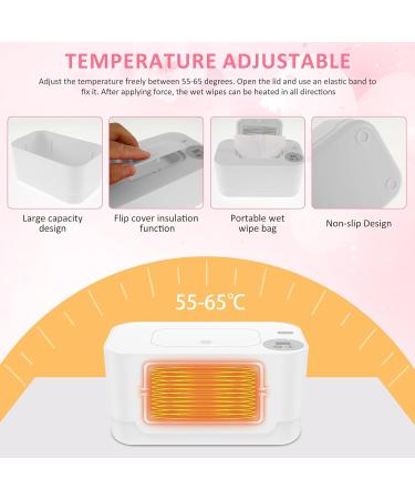 Baby Wipe Warmer Intelligent Adjustable Temperature Wet Wipe Dispenser Warmer Portable Car Wipe Warmer USB Baby Wipe Case Warmer Baby Wipe Holder and Heater for Baby Wipe Baby Shower Gifts - Buy Online on GoSupps.com