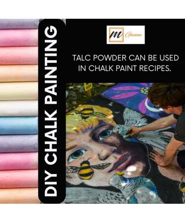 mGanna 100% Natural Talc Powder for Facial Make-up Cosmetic Formulations and Other Industrial Application 2 LBS / 908 GMS - Buy Online on GoSupps.com