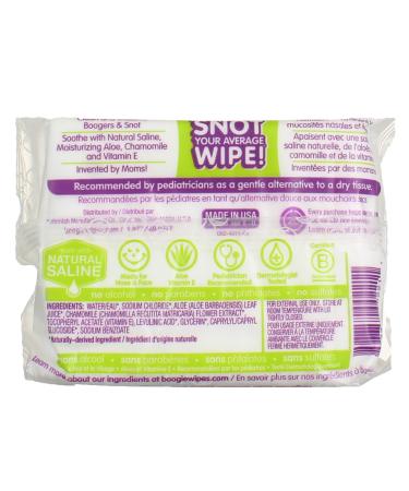 Boogie Wipes Unscented Gentle Saline Nose Wipes - 30 Count - Buy Online on GoSupps.com