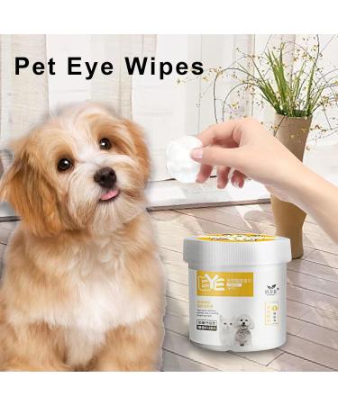 Wpsagek 200pcs Pet Eye Cleaning Wet Wipes Tear Stain Remover For Dogs Eyes cat Cleaning Cotton Pads Unscented Gentle Pet Ear Stain Remover - Buy Online on GoSupps.com