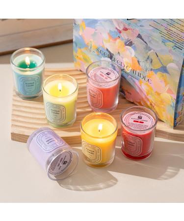 Scented Soy Wax Candles - 6 Fragrances Multi-Color Votive for Home Decor & Aromatherapy Gifts - Ideal for Valentine's Day Anniversaries Christmas & Thanksgiving - Buy Online on GoSupps.com